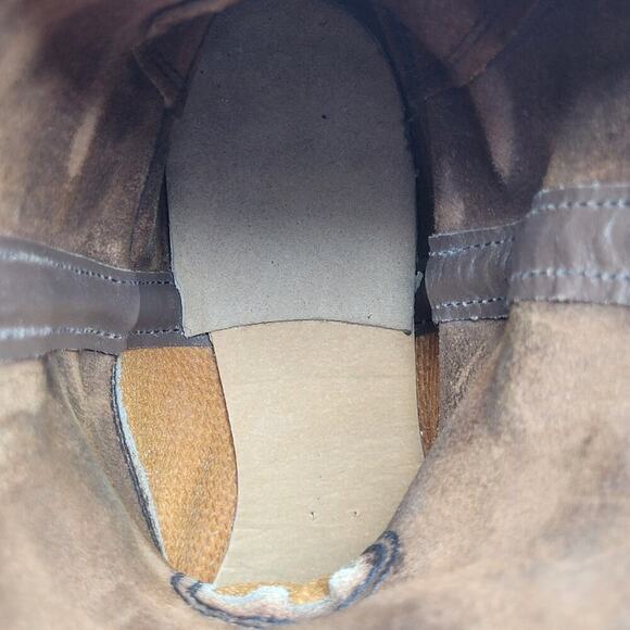 VTG Red Wing Boots 8B Pecos Western Brown Leather Safety Toe Work Nailseat 2265 - Picture 12 of 15